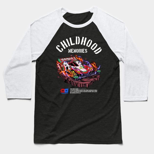 Sonic Saber Childhood Memories Baseball T-Shirt by mazyoy